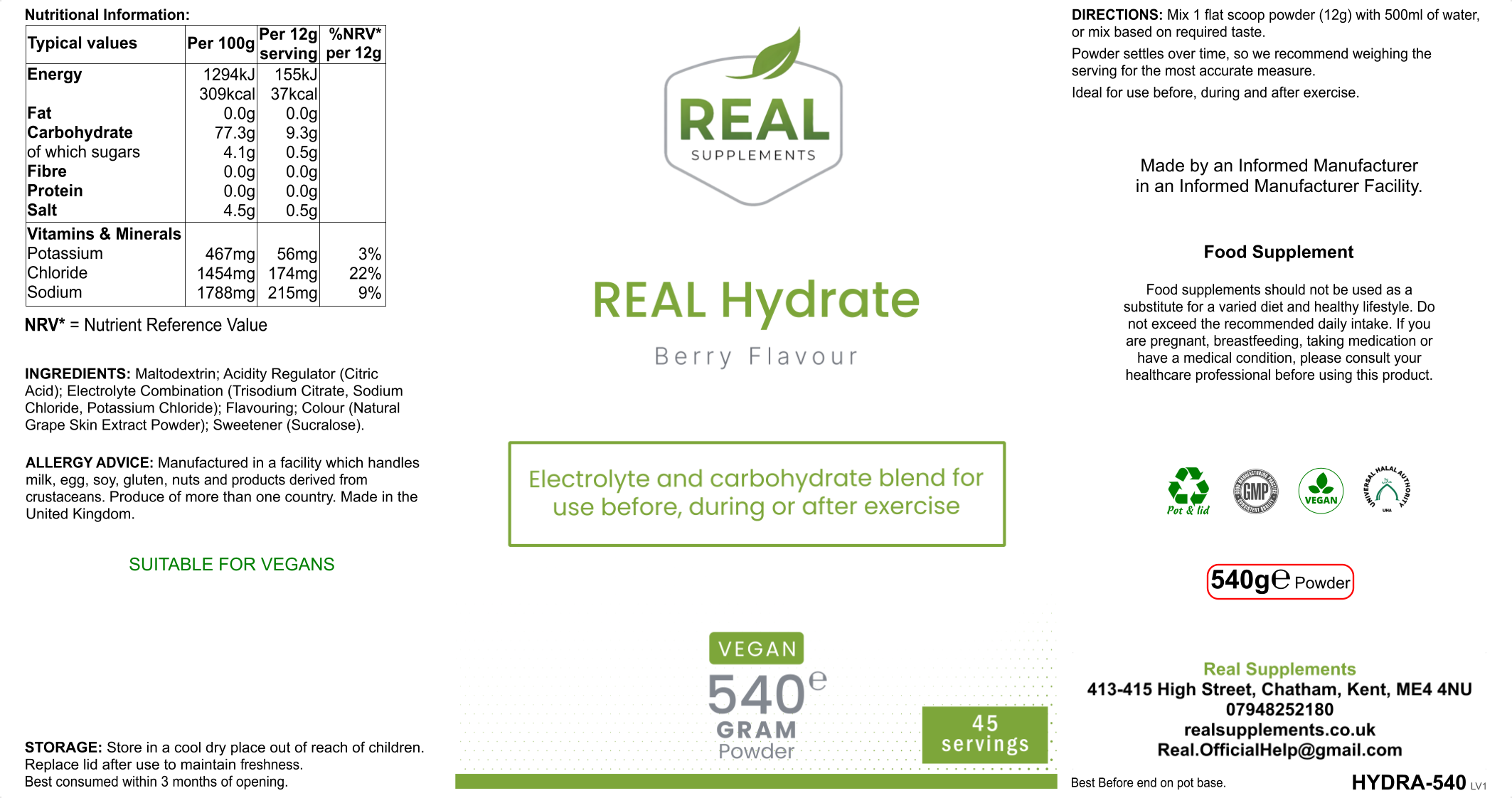 REAL Hydrate